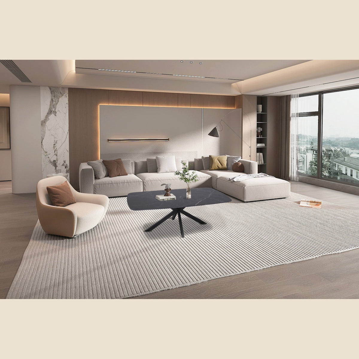 Table basse Apollo 130 cm — Ovale danoise
