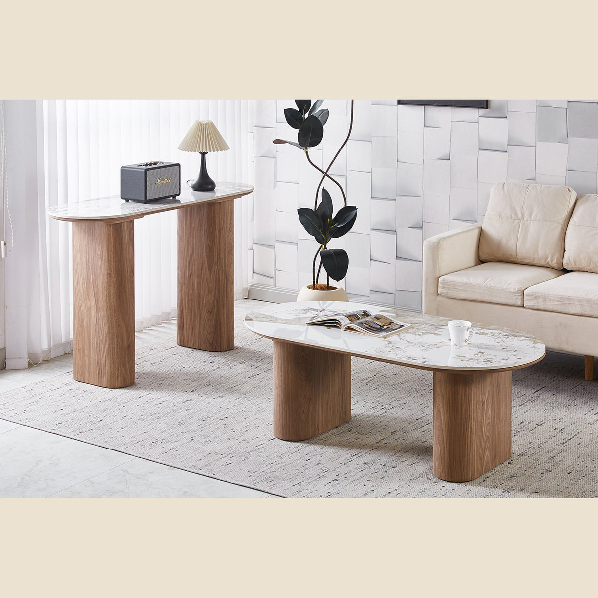 Table basse Evora — Pierre brillante Pandora
