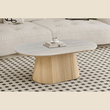 Table basse Vigo 120 cm — Plateau effet pierre