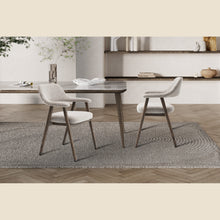 Chaise Coralie — Chêne massif et tissu
