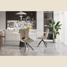 Chaise Mori — Tissu, pivotante