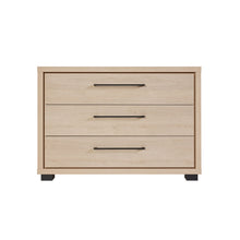 Commode Udine 3 tiroirs URBAN OAK, vue de face