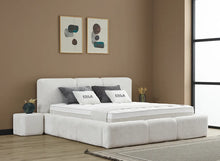 Lit Esila — Boxspring Japandi à coffres de rangement
