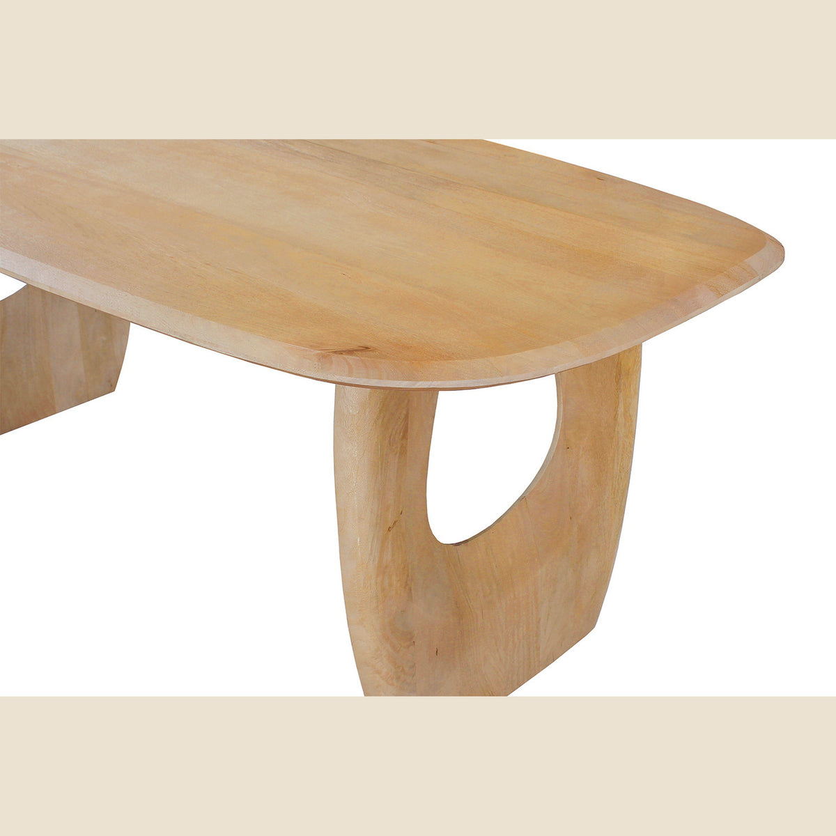 Table Braga — Bois de manguier, ovale danoise
