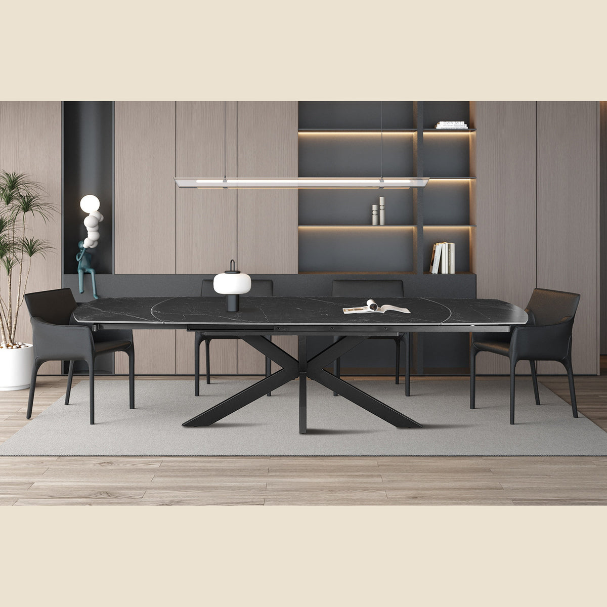 Table extensible Ares — 160-240 cm, ovale danoise