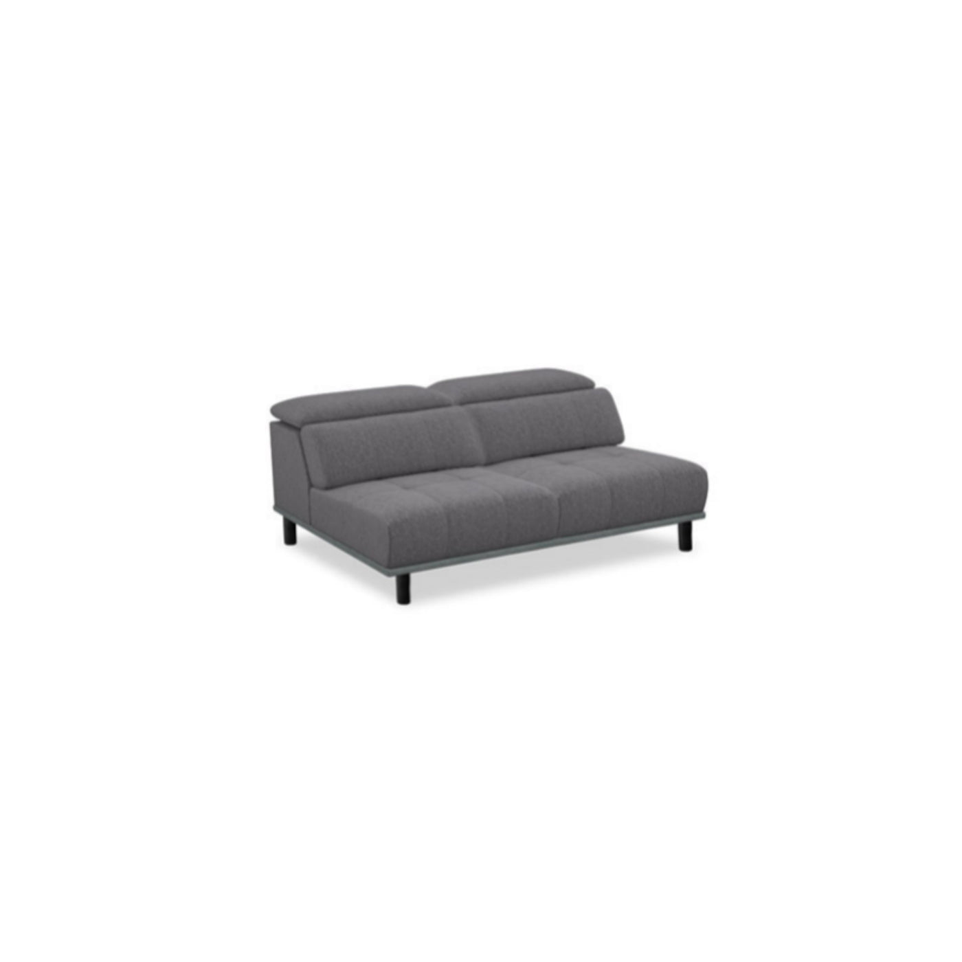 Salon d'angle modulaire Forio — Gris bleuté