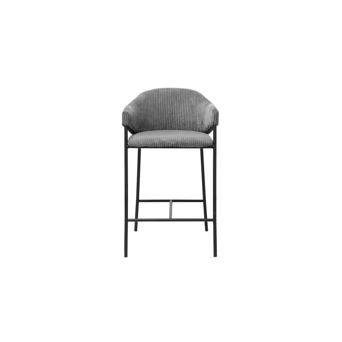 Chaise de comptoir Hugo — Velours côtelé