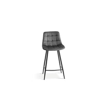 Chaise de comptoir Juta — Velours