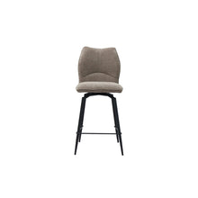 Chaise de comptoir Lara — Pivotante, tissu