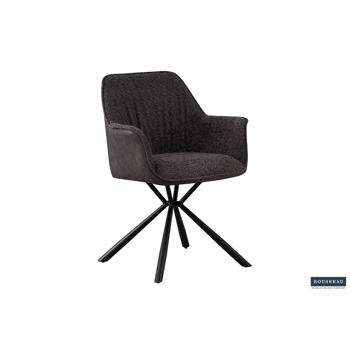 Chaise Lucie — Bouclé et simili