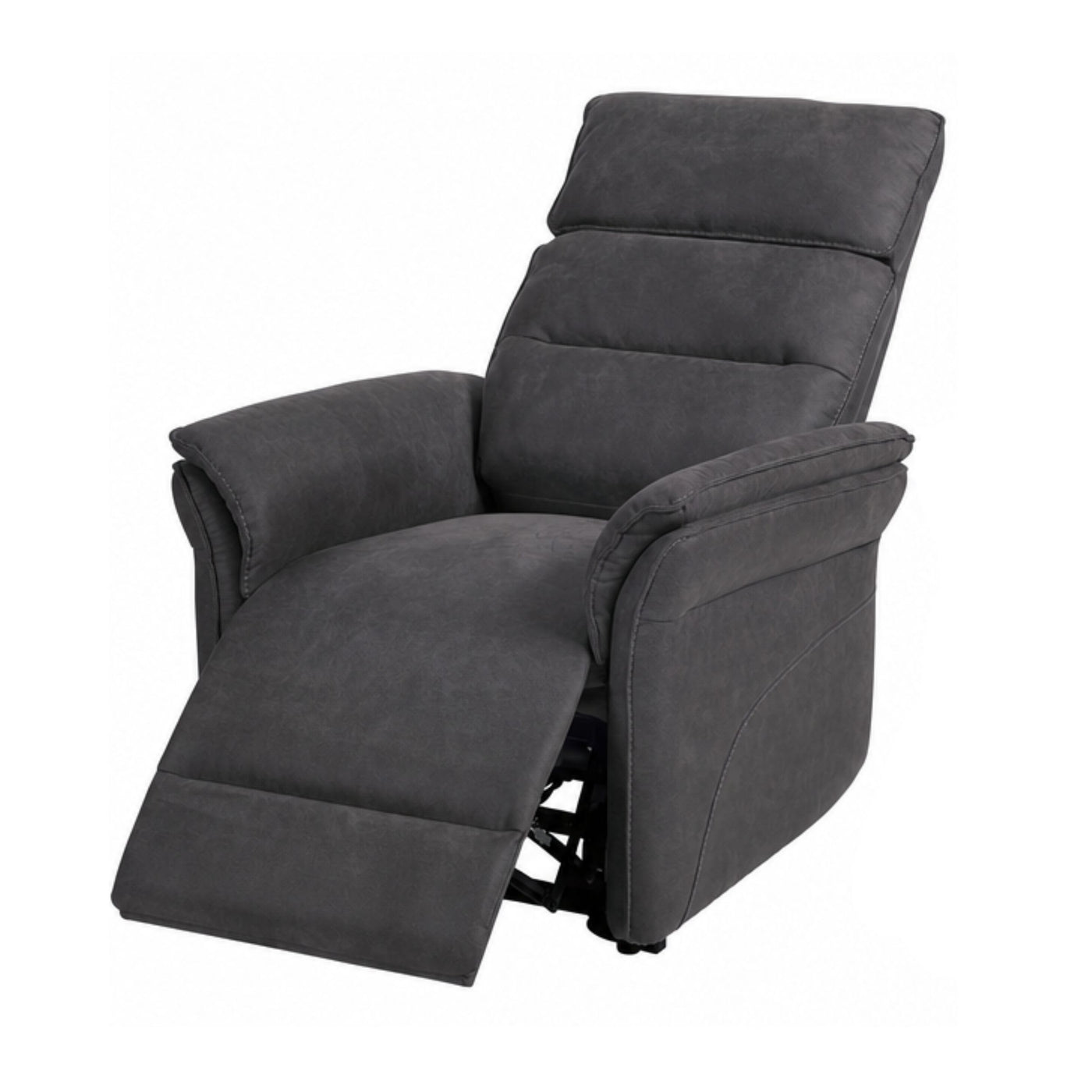 Fauteuil relax Mandelieu en tissu dark grey, vue d'ensemble