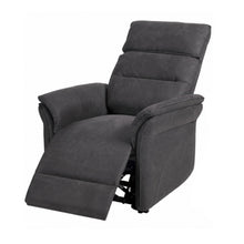 Fauteuil relax Mandelieu en tissu dark grey, vue d'ensemble