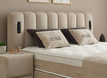 Lit Wind — Boxspring scandinave à coffres de rangement