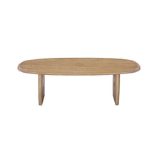 Table basse Braga — Ovale, bois de manguier massif