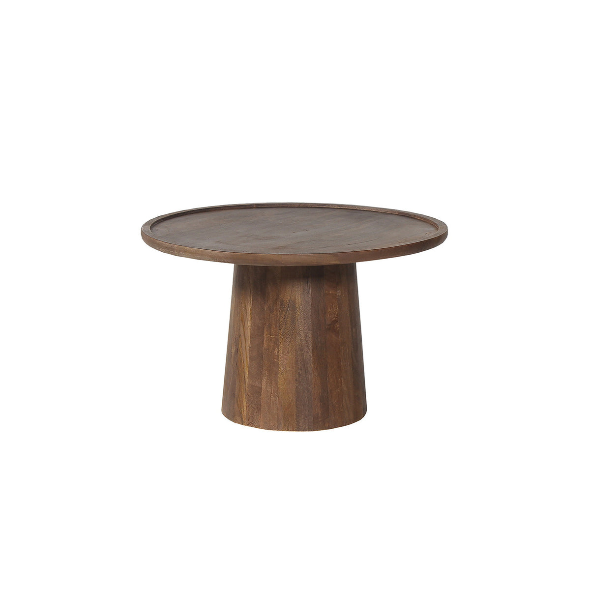 Table basse Jules — Ronde, bois de manguier