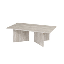 Table basse Litar — Effet travertin ou chêne