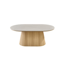 Table basse Vigo 120 cm — Plateau effet pierre