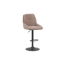 Chaise de bar Sabine — Tissu, pivotante