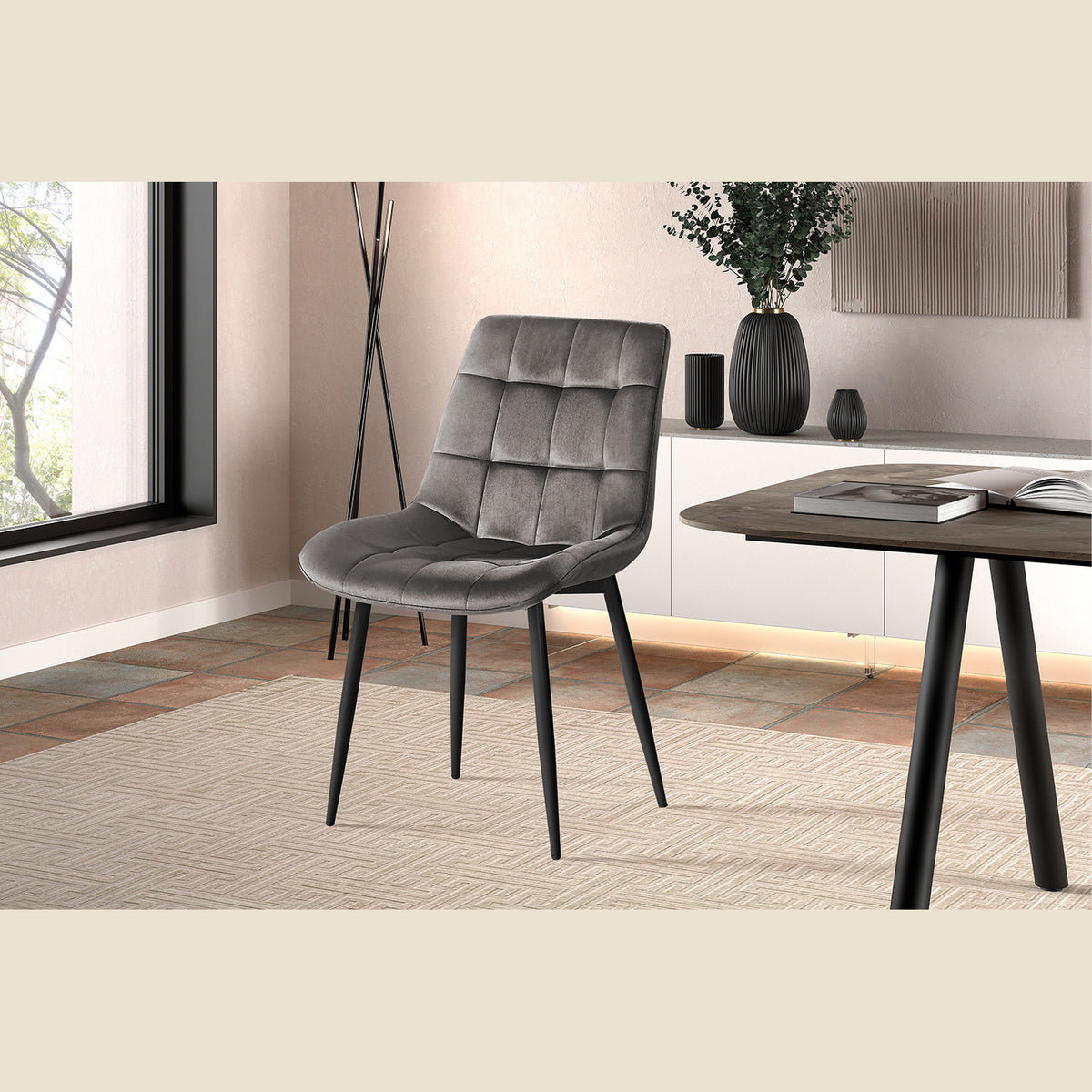 Chaise Juta — Velours
