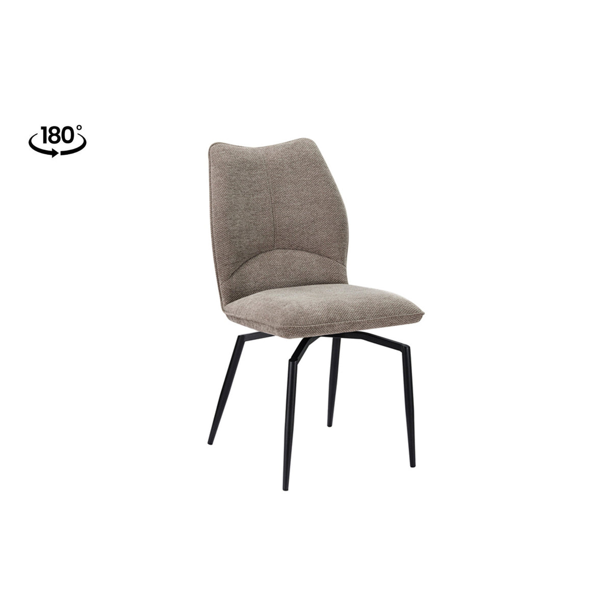 Chaise Lara — Tissu, pivotante