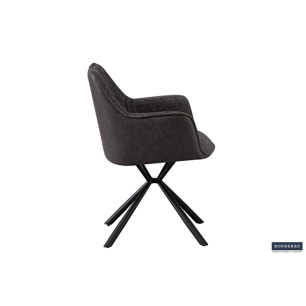 Chaise Lucie — Bouclé et simili