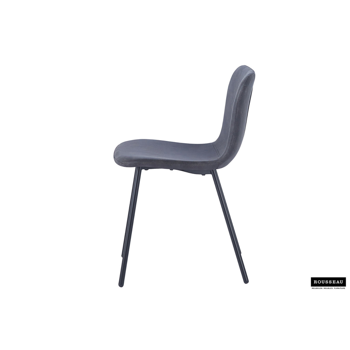 Chaise Susan — PU, taupe ou gris foncé