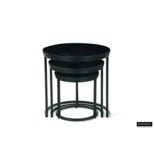 Table d'appoint Plano — Set de 3, bois de manguier