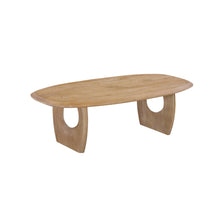 Table basse Braga — Ovale, bois de manguier massif