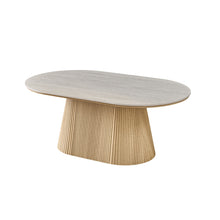 Table basse Vigo 120 cm — Plateau effet pierre
