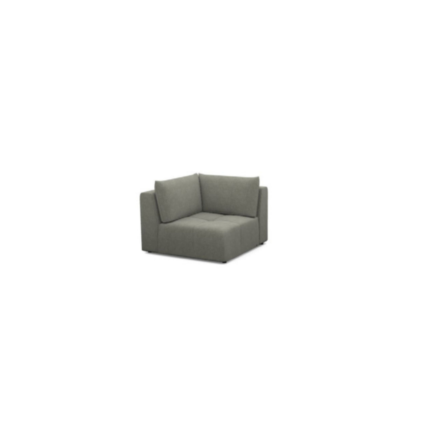Salon d'angle modulaire Amber — Gris clair chiné
