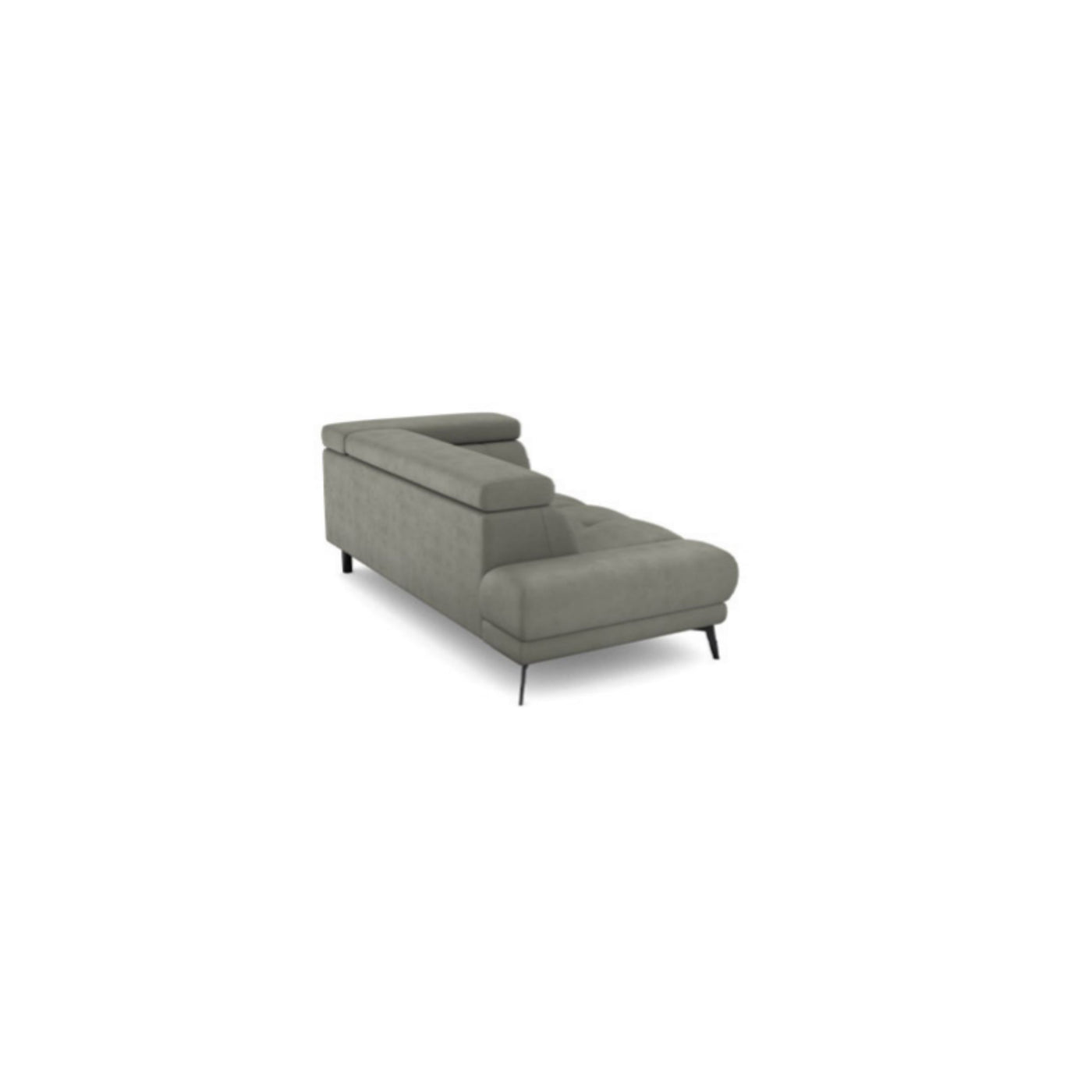 Salon d'angle modulaire Amira — Gris clair chiné