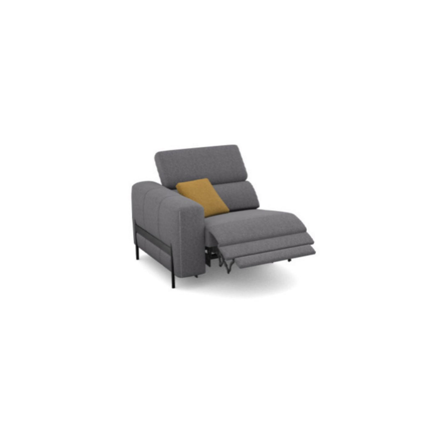 Salon d'angle modulaire Arkon — Gris chiné