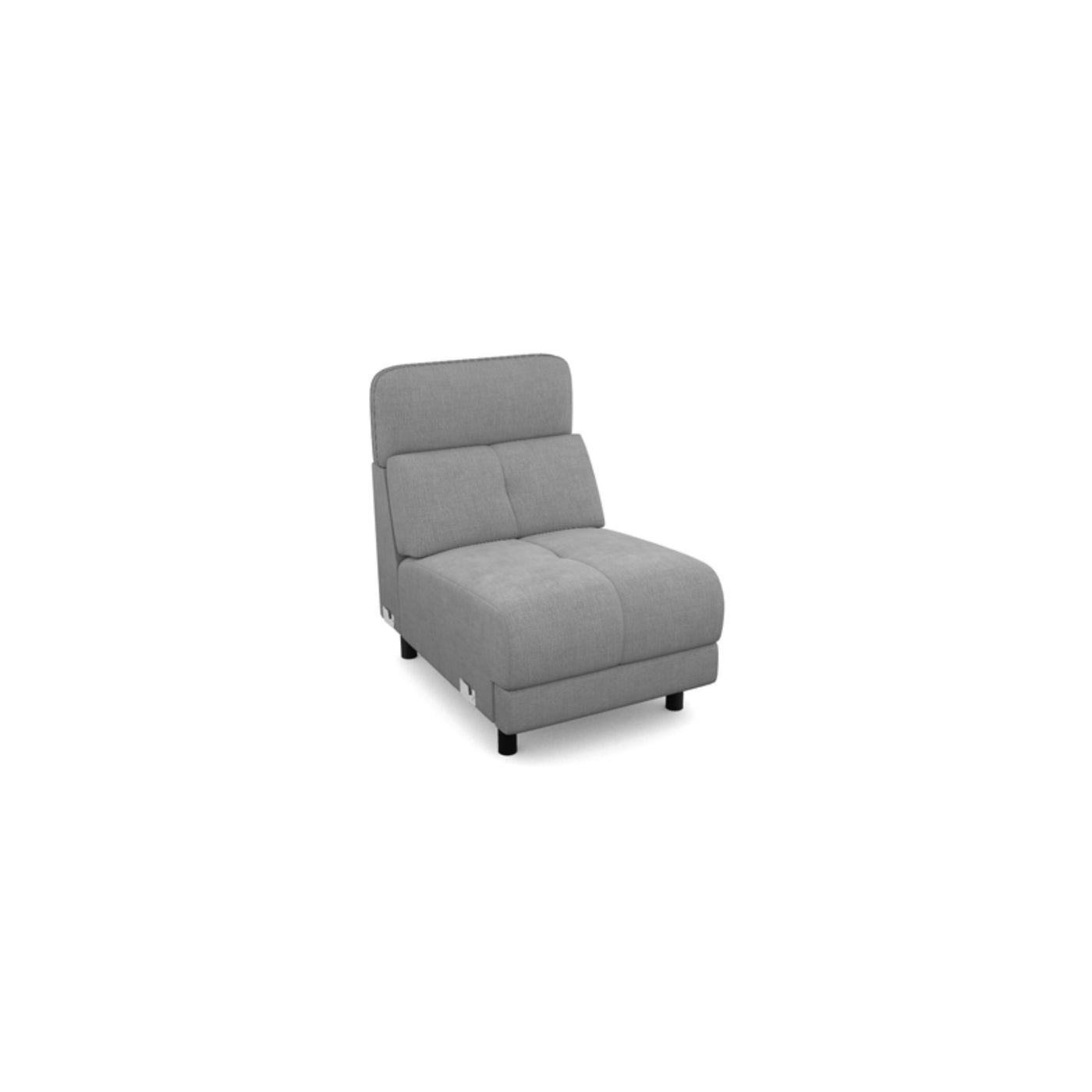 Salon d'angle modulaire Bolt — Gris clair chiné