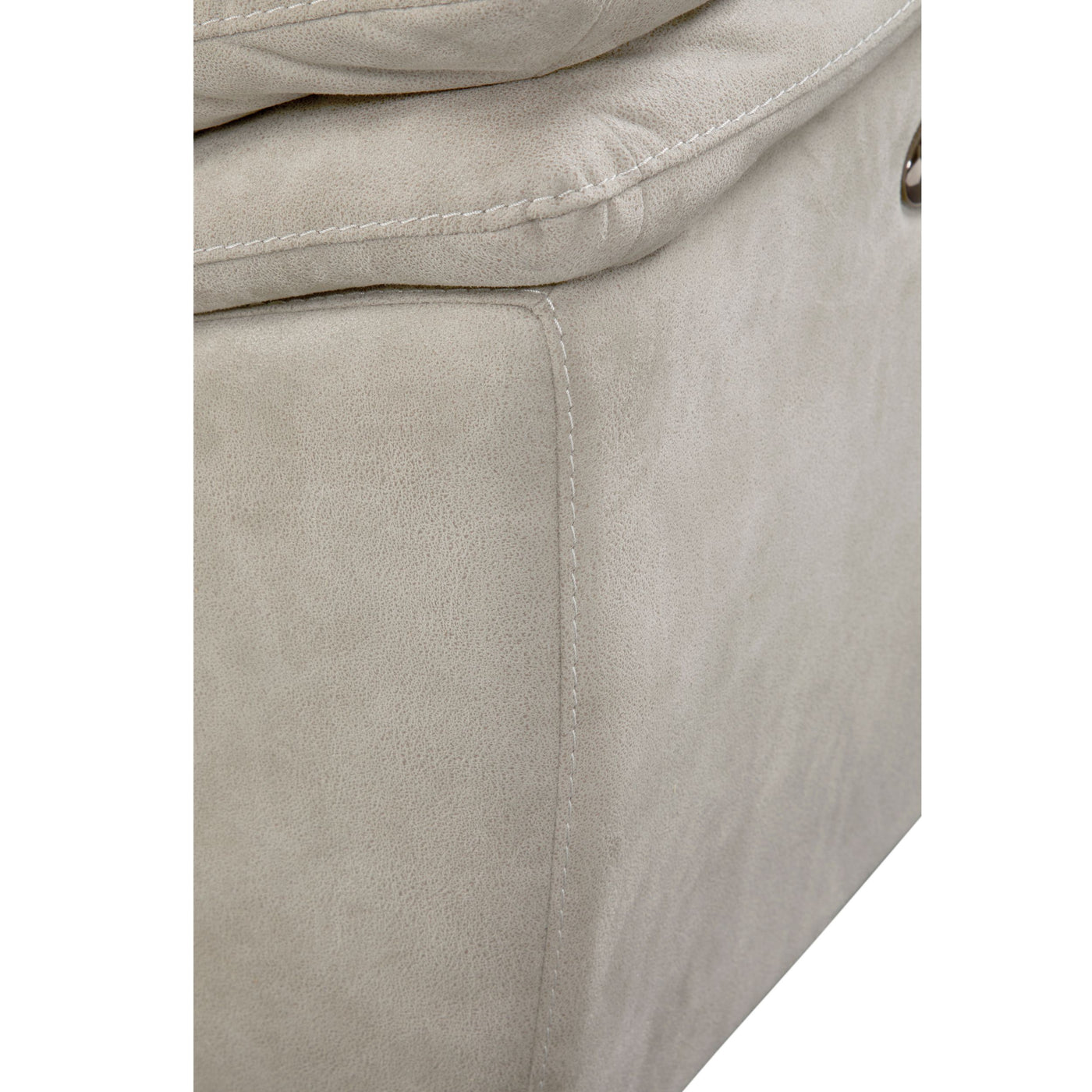 Texture microfibre CAPPUCCINO du canapé Kilimanjaro — douceur veloutée et piqûres régulières