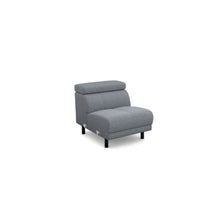 Salon d'angle modulaire Lenon — Gris clair chiné
