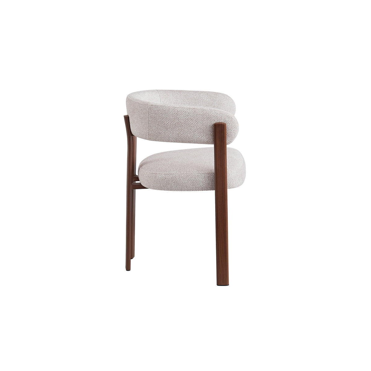 Chaise avec accoudoirs Julia — Tissu chiné