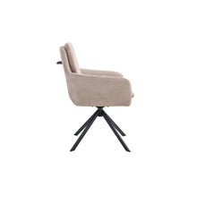 Chaise Luna — Velours côtelé, pivotante