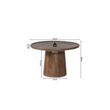 Table basse Jules — Ronde, bois de manguier
