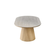 Table basse Vigo 120 cm — Plateau effet pierre