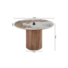 Table Evora — Pierre brillante, pied colonne