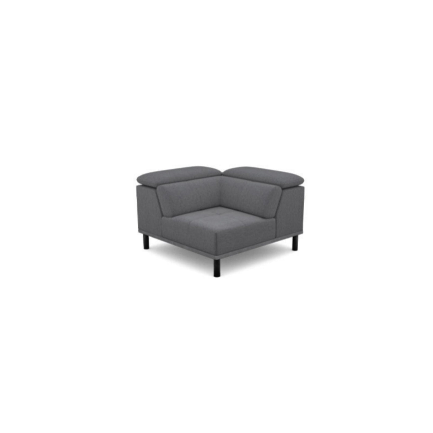 Salon d'angle modulaire Forio — Gris bleuté