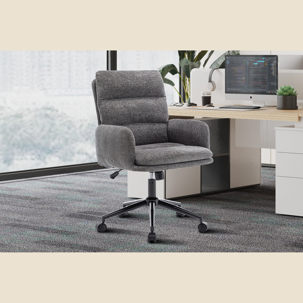 Chaise de bureau Aimé — Tissu