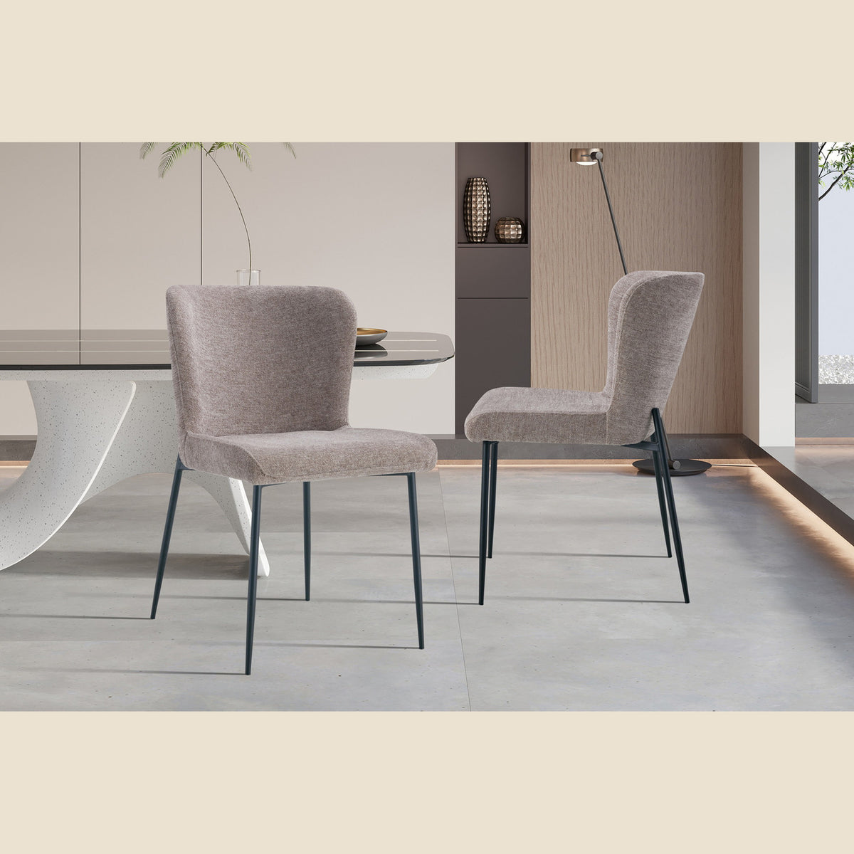Chaise Lisa — Bouclé ou tissu