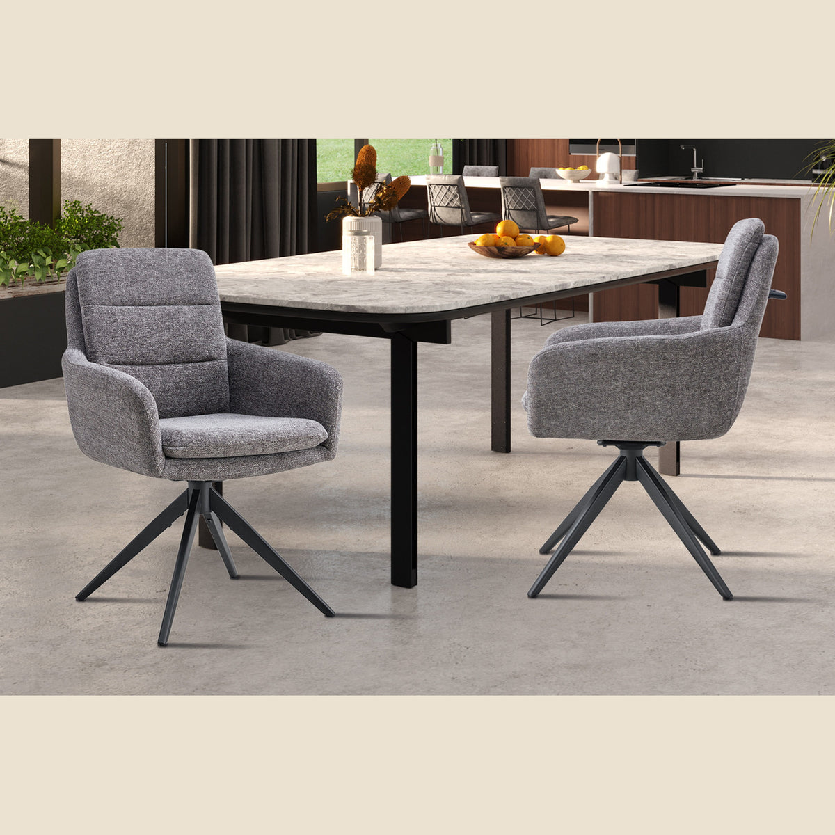Chaise Lisold — Pivotante, avec accoudoirs
