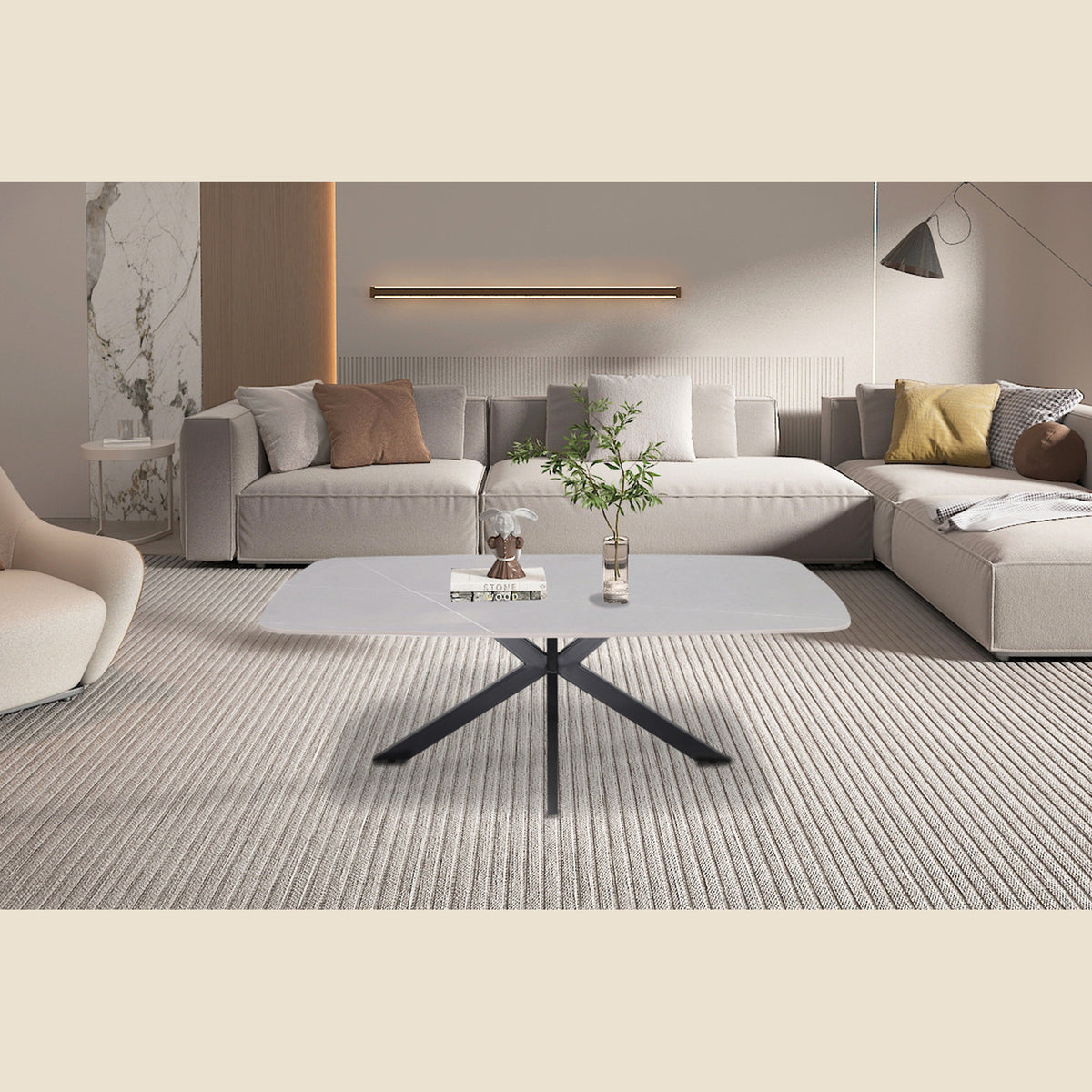 Table basse Apollo 130 cm — Ovale danoise