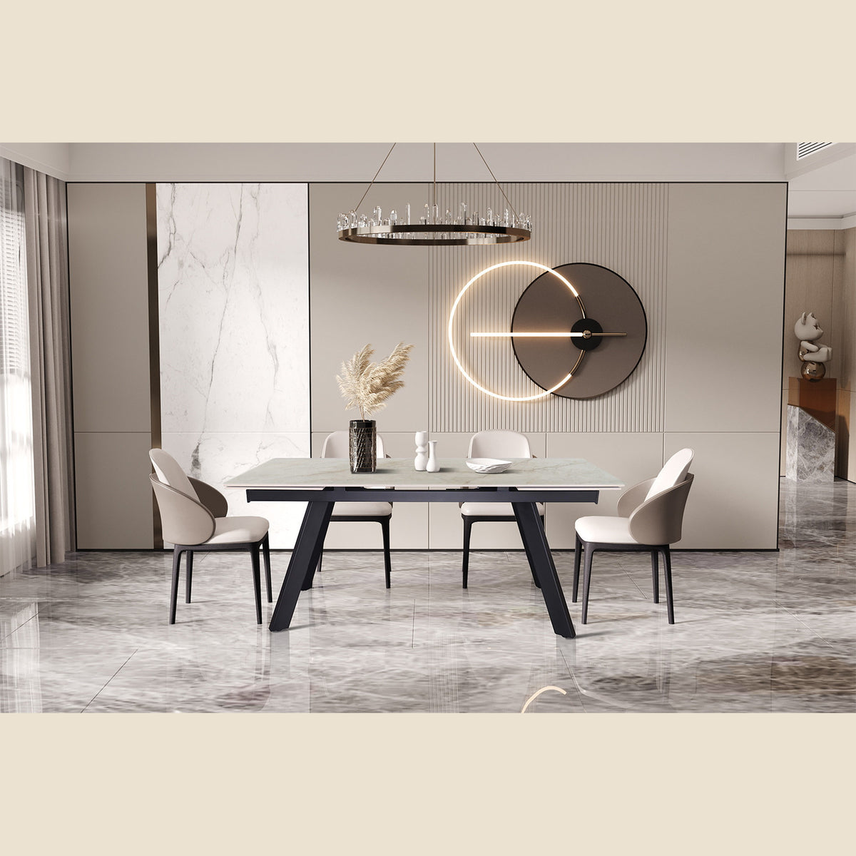 Table extensible Hera — 160-240 cm, rectangulaire