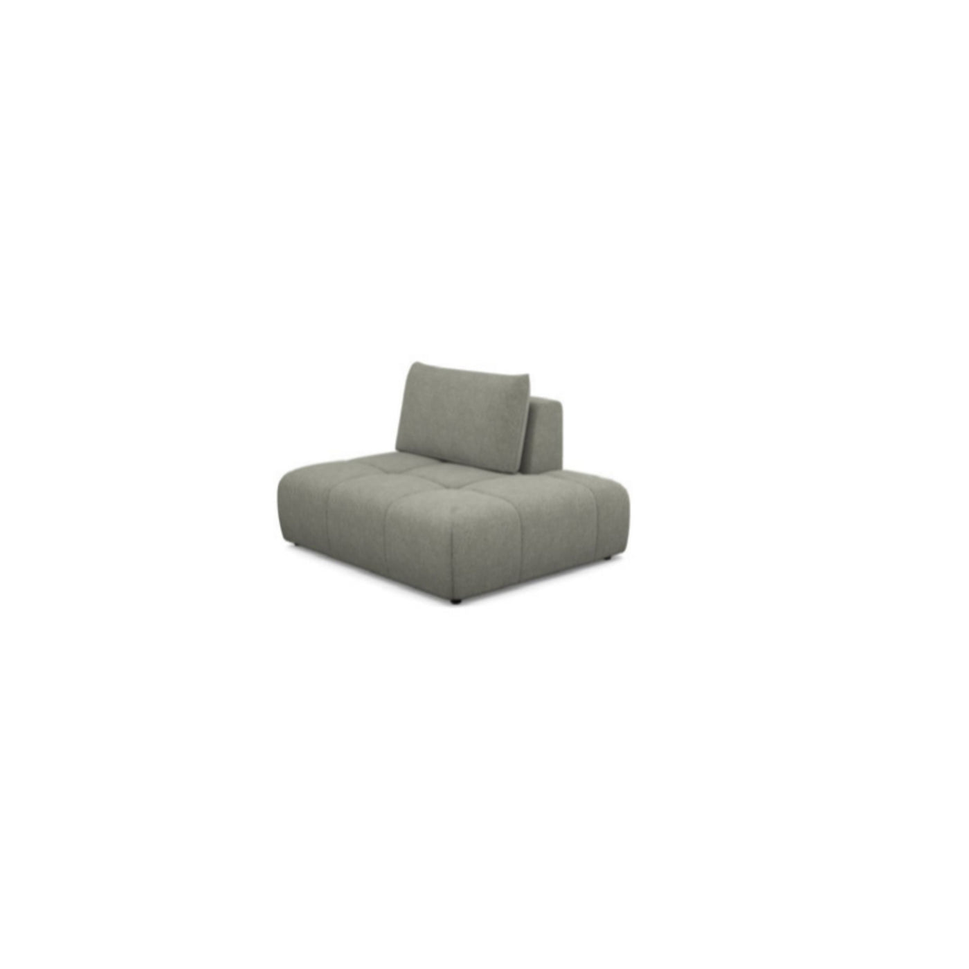 Salon d'angle modulaire Amber — Gris clair chiné