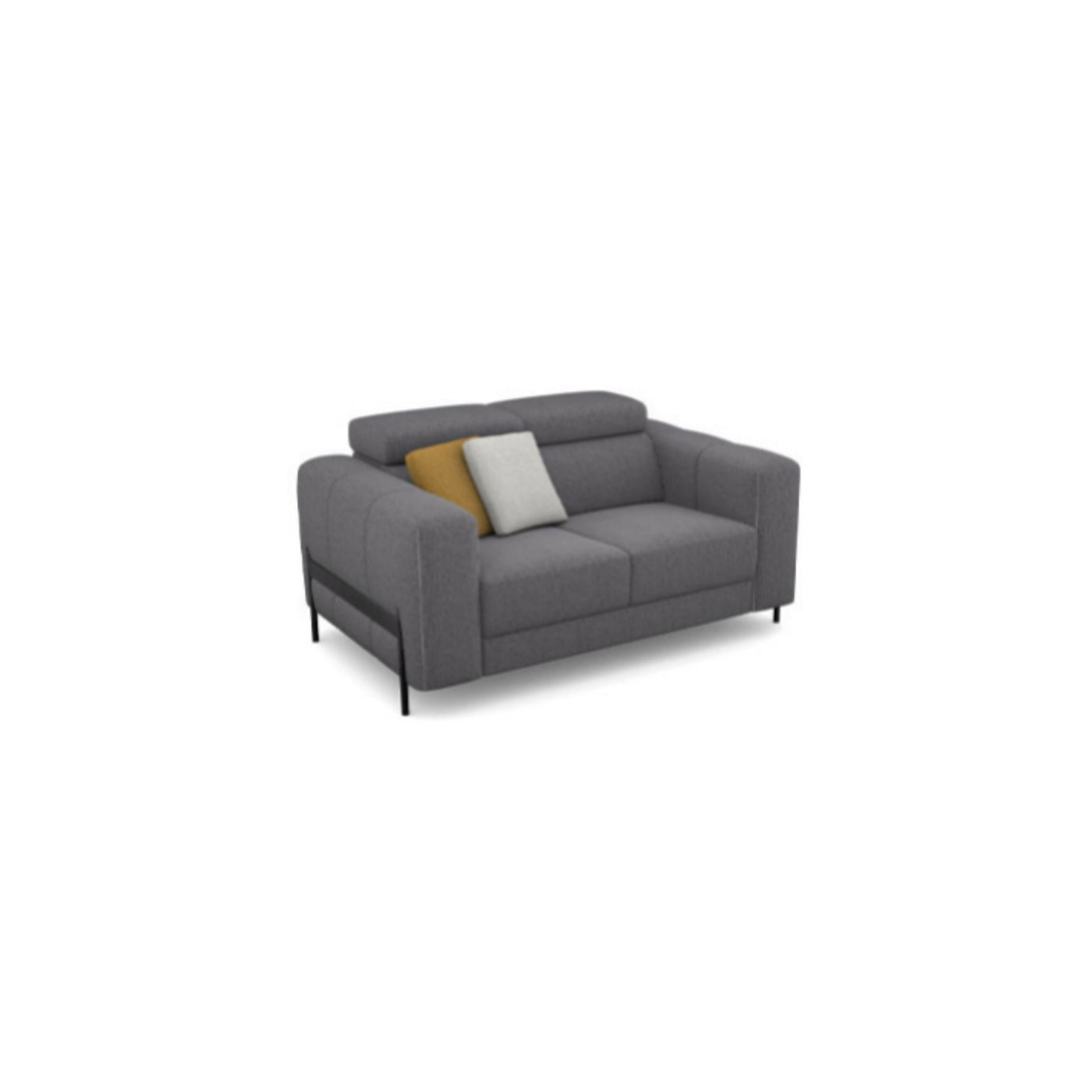 Salon d'angle modulaire Arkon — Gris chiné
