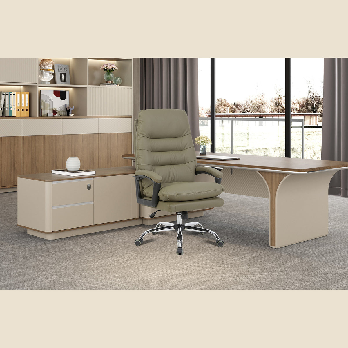 Chaise de bureau Daniel — Simili cuir