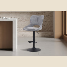 Chaise de bar Mori — Tissu, hauteur réglable